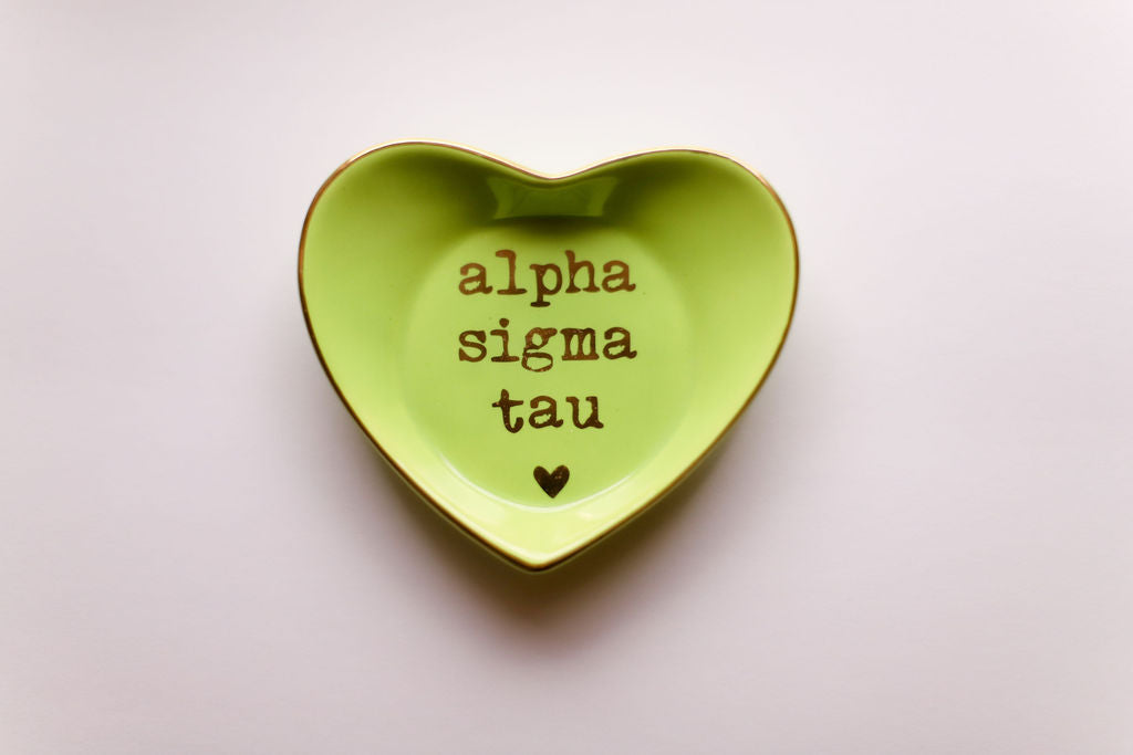 Alpha Sigma Tau Ceramic Ring Dish