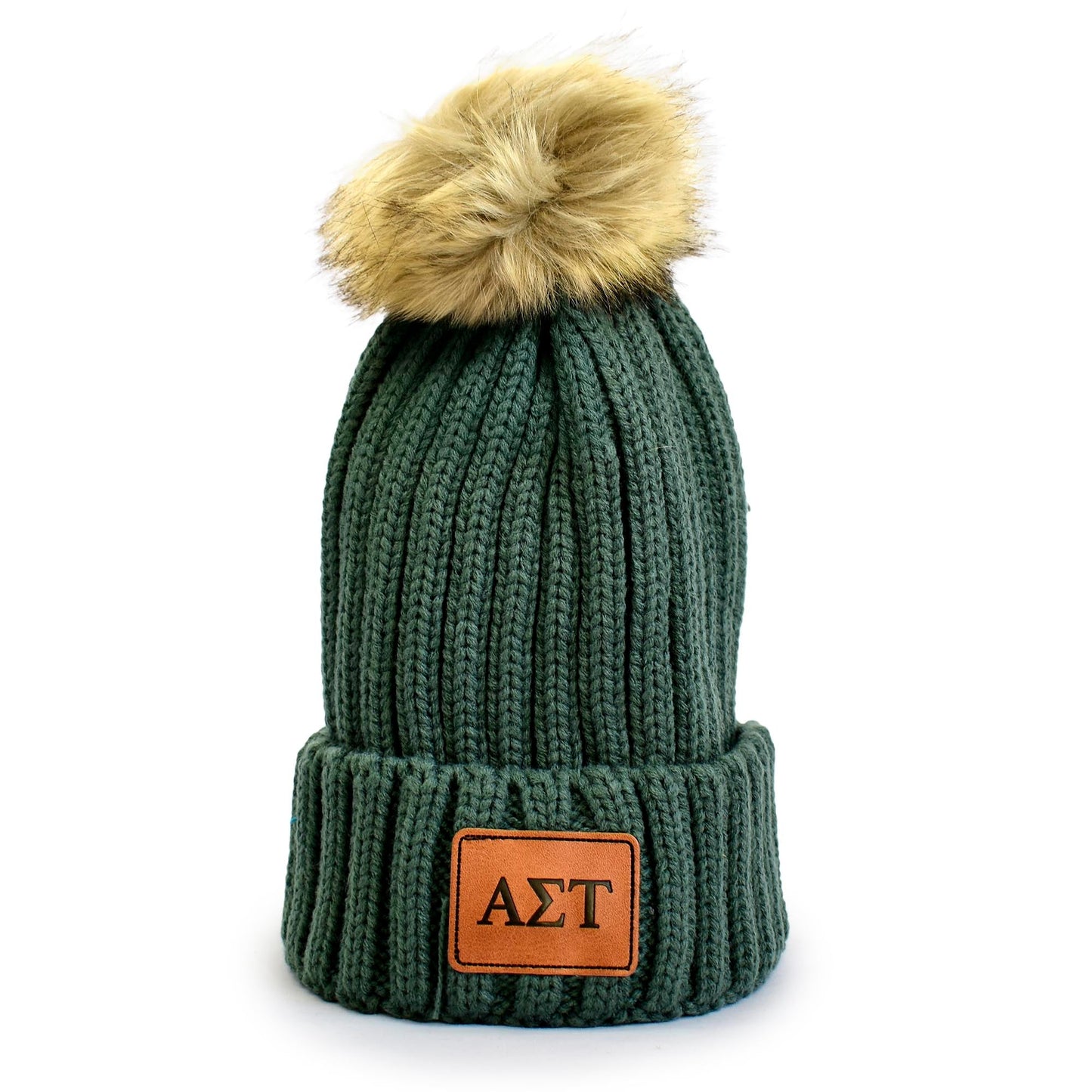 Alpha Sigma Tau Pom Pom Beanie Hat