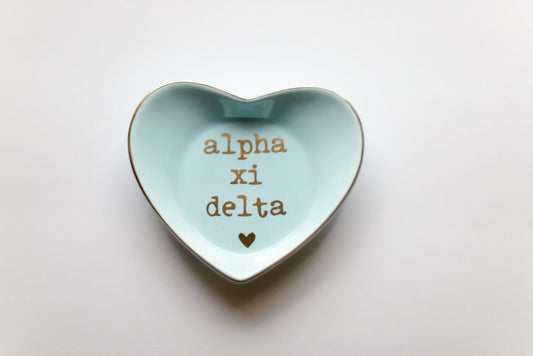 Alpha Xi Delta Ceramic Ring Dish - Virginia Book Company