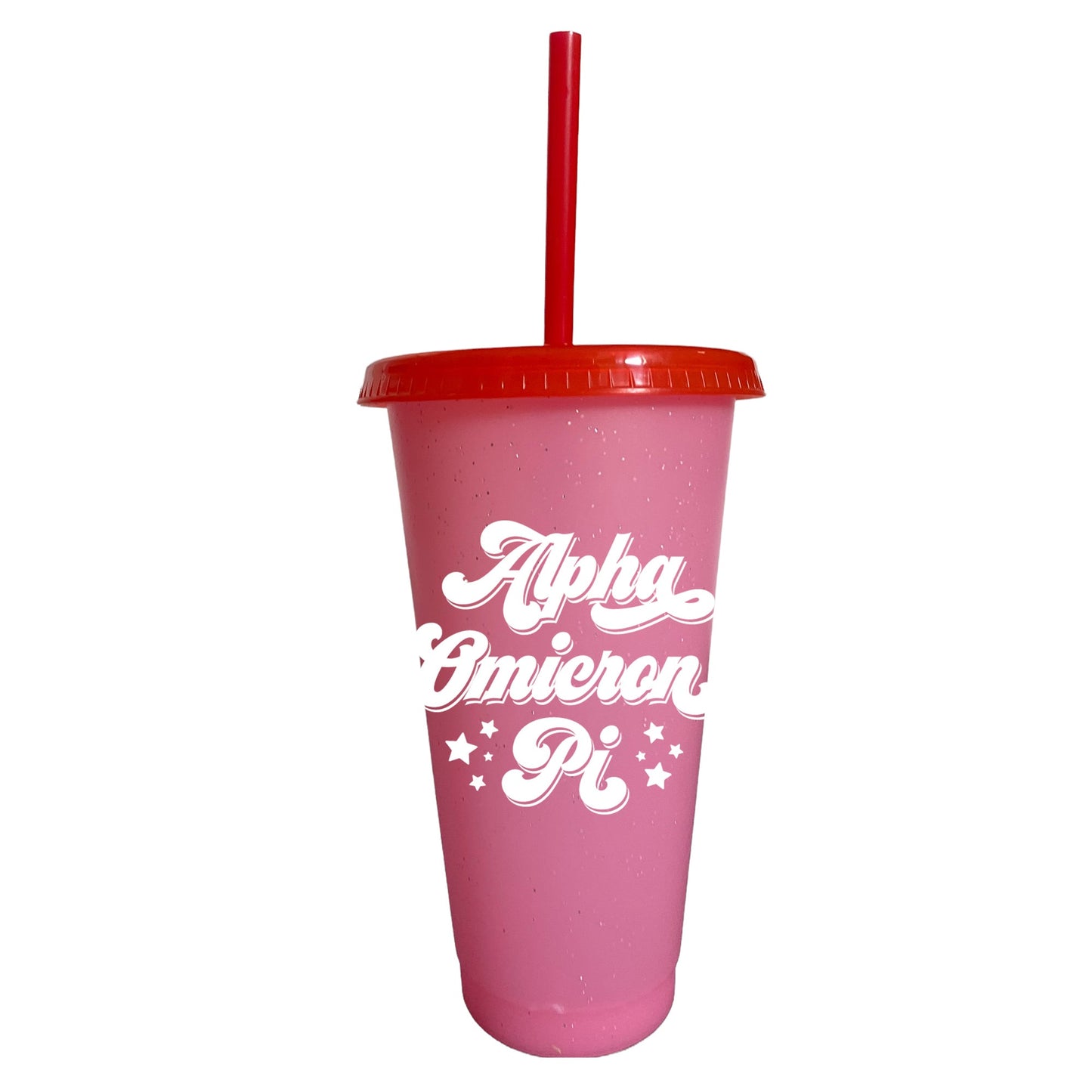 Alpha Omicron Pi Glitter Color Changing Cup 4-Pack - Virginia Book Company