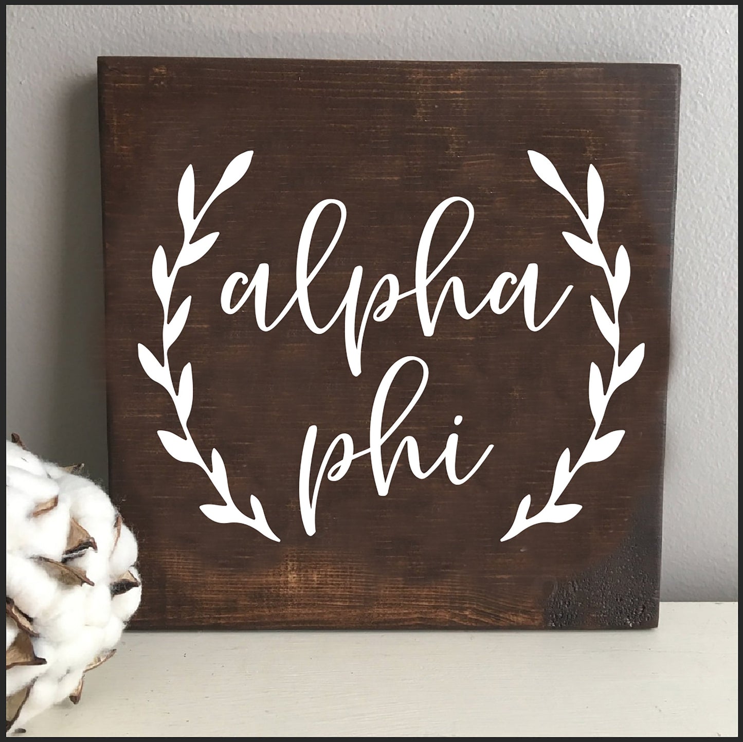 Alpha Phi Wooden Wall Art