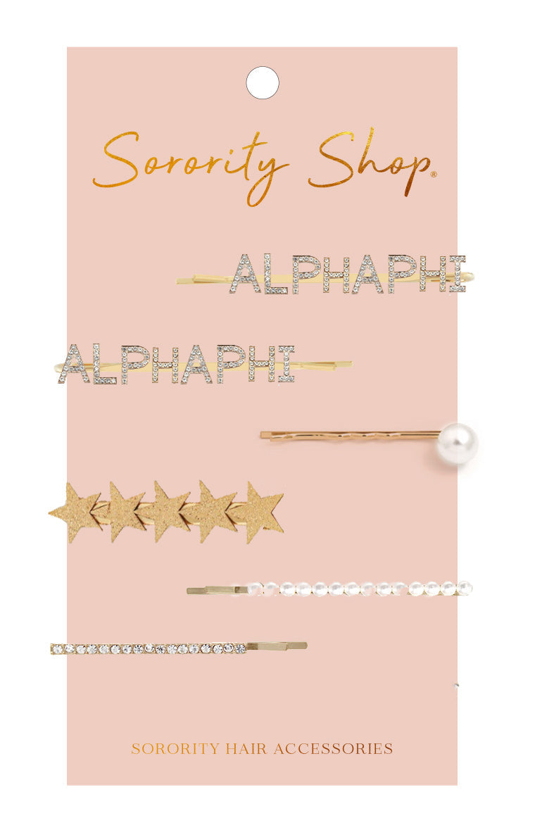 Alpha Phi Sorority Hair Clips