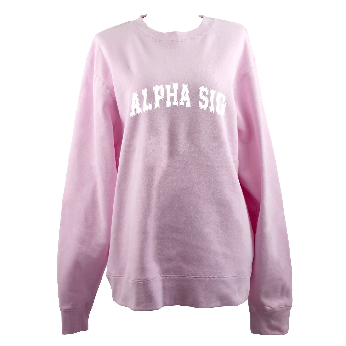 Alpha Sigma Alpha Sweatshirt- Crewneck Varsity Letters Design