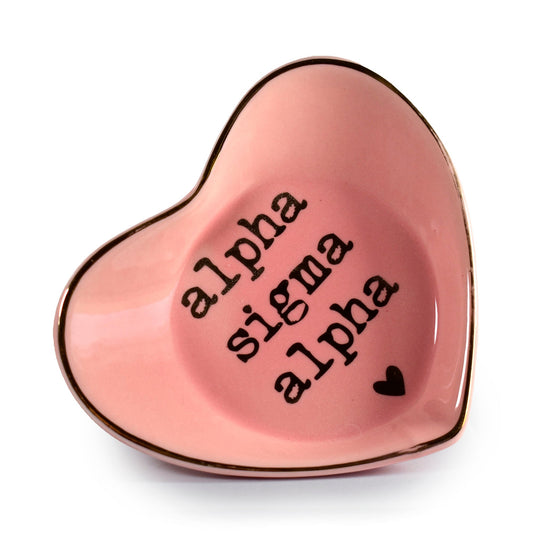 Alpha Sigma Alpha Ceramic Ring Dish