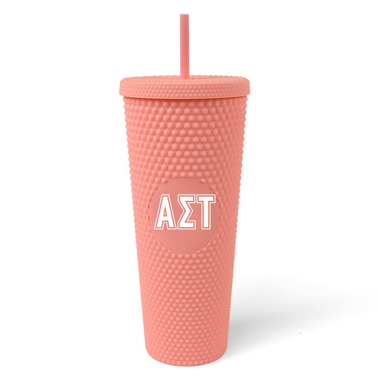 Alpha Sigma Tau Studded Tumbler