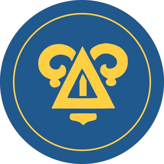 Delta Upsilon Fraternity Car Decal Sticker- Full Color Circle Logo