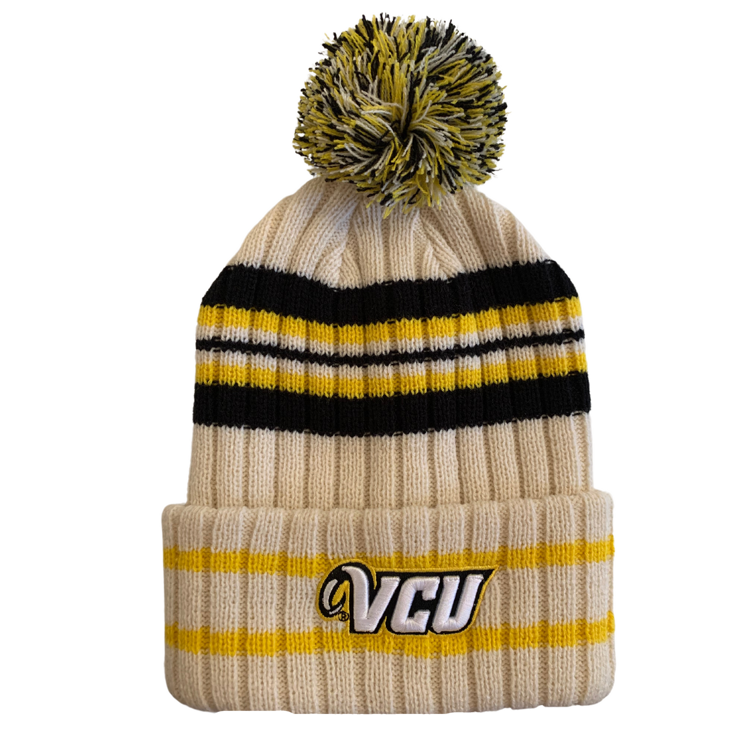 VCU Cream/Black/Gold Beanie