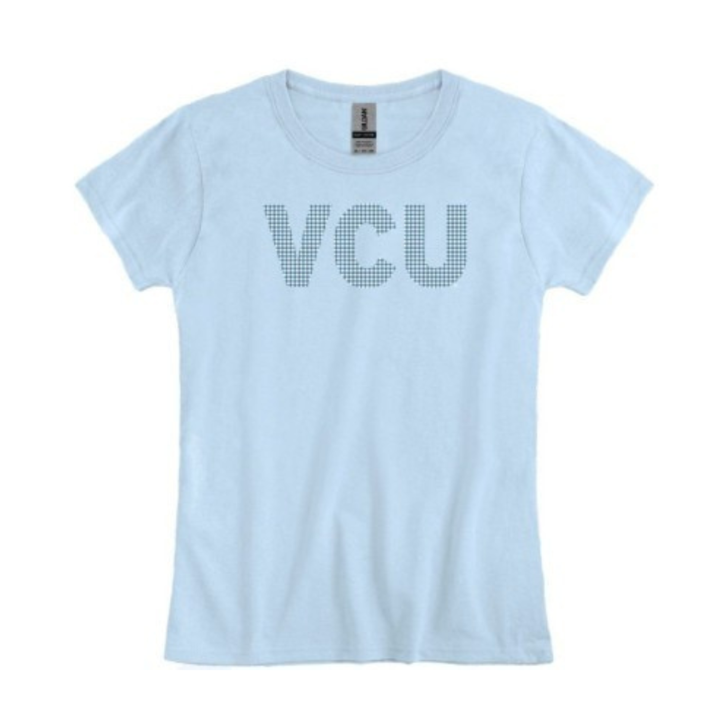 VCU blue gingham t-shirt