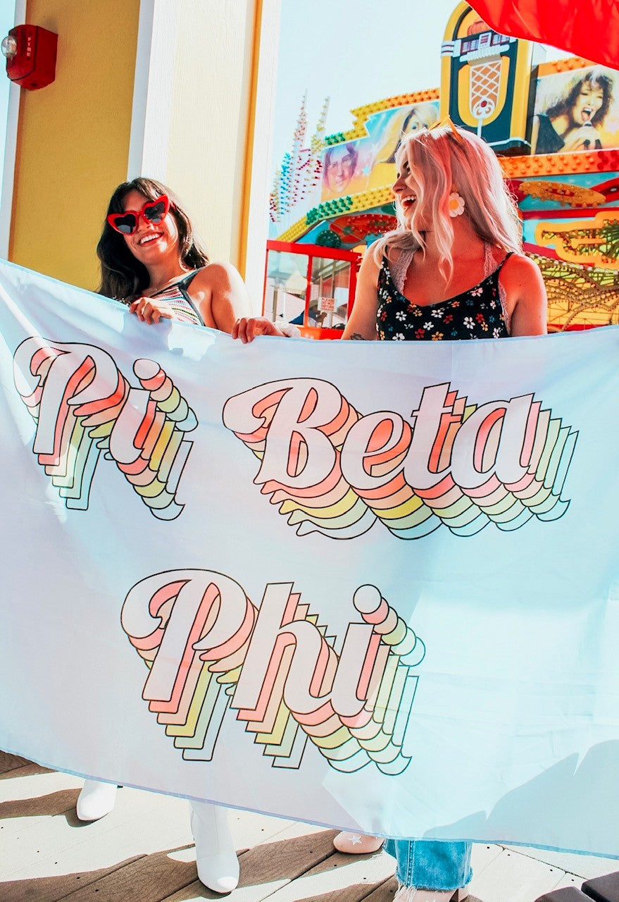 Pi Beta Phi Retro Flag