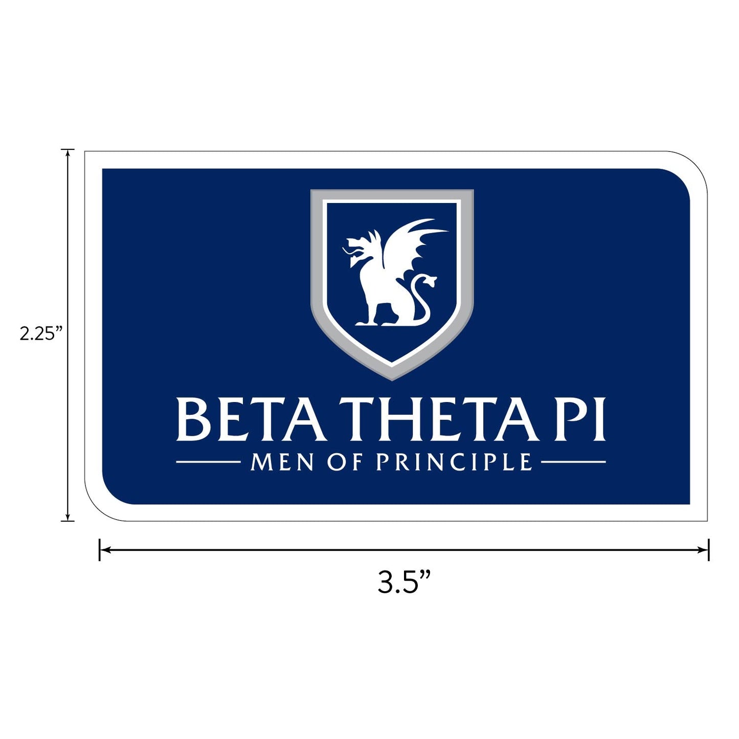 Beta Theta Pi Fraternity Brand Focus Sticker Sheet