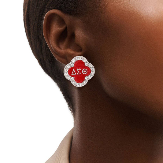 DST Delta Sigma Theta Red Sorority DST Studs