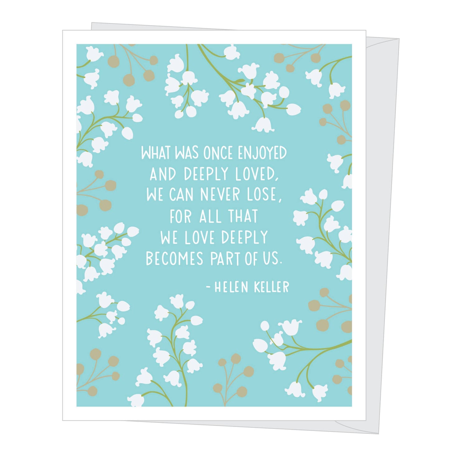 Helen Keller Quote Sympathy/Support Card