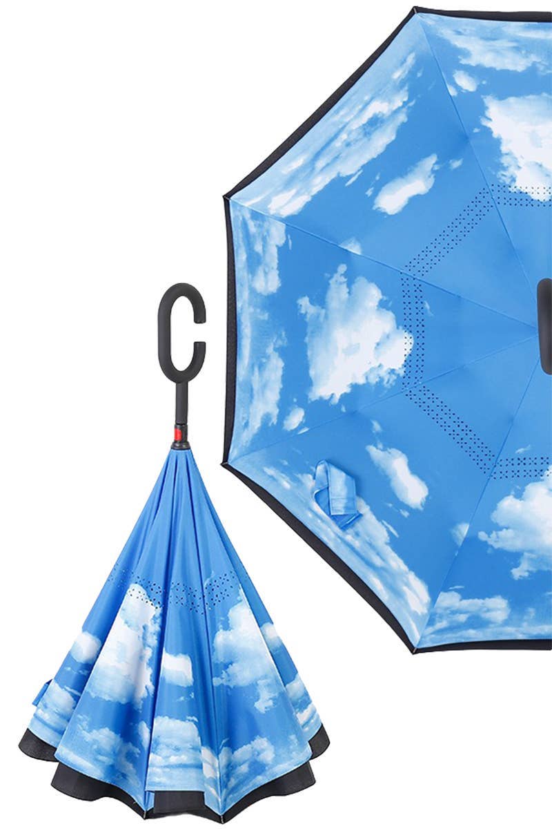 Various Print Inside-out Double Canopy Umbrella