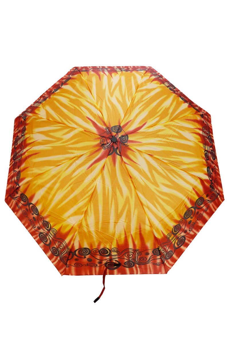 Floral Print Manual Travel Size Umbrella