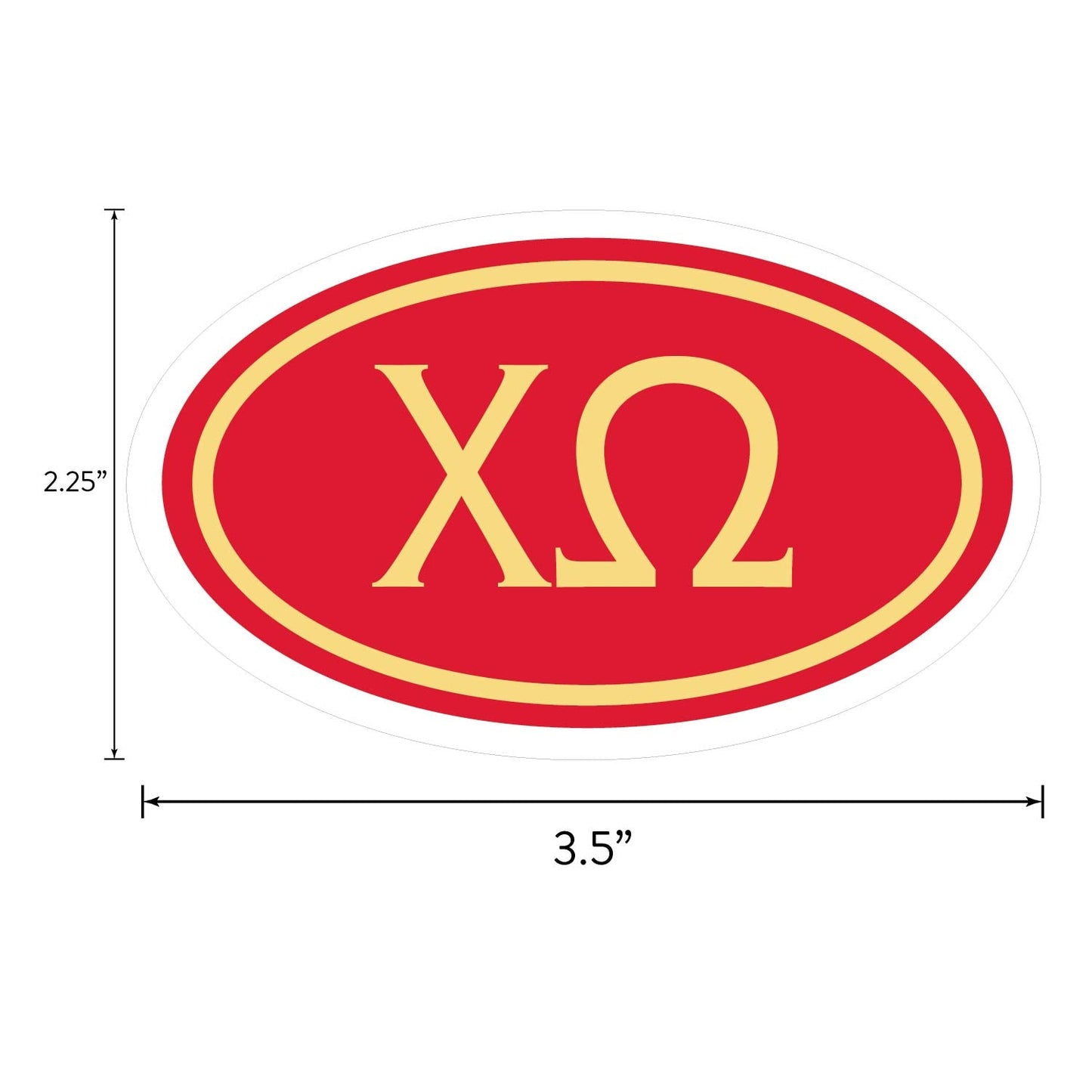 Chi Omega Sorority Brand Focus Sticker Sheet