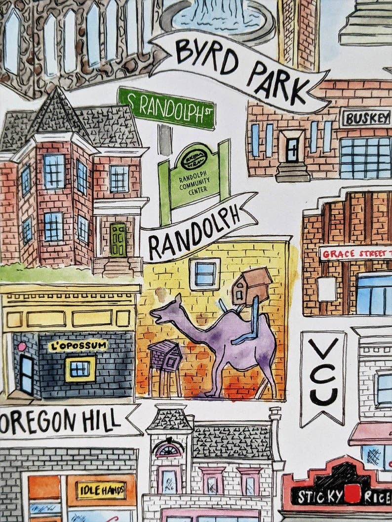 Neighborhoods of Richmond Postcard