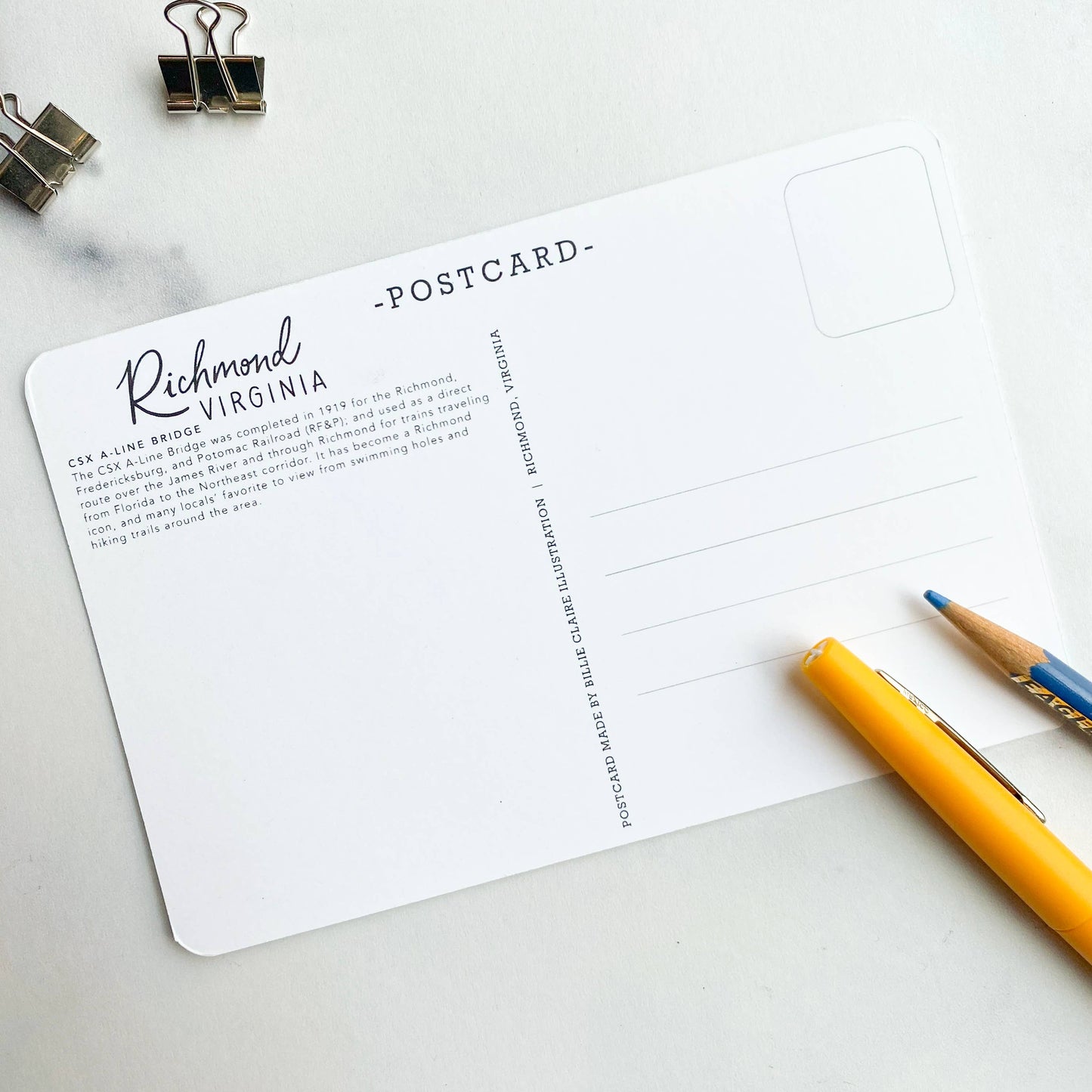 Postcard - Richmond, Virginia - CSX A-Line Bridge