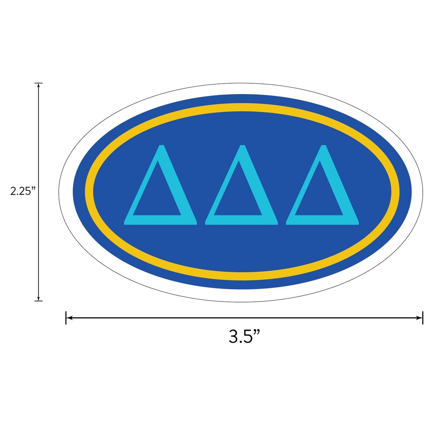 Tri Delta Sorority Brand Focus Sticker Sheet