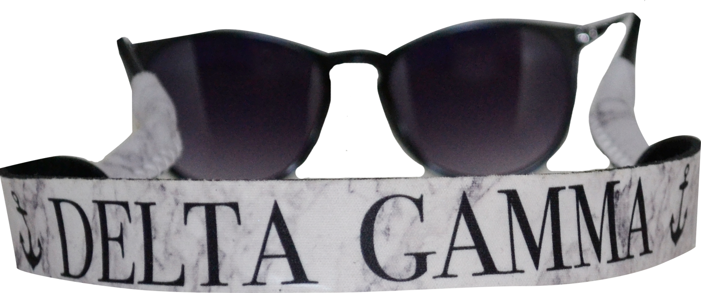 Delta Gamma  Sunglass Strap Marble Theme