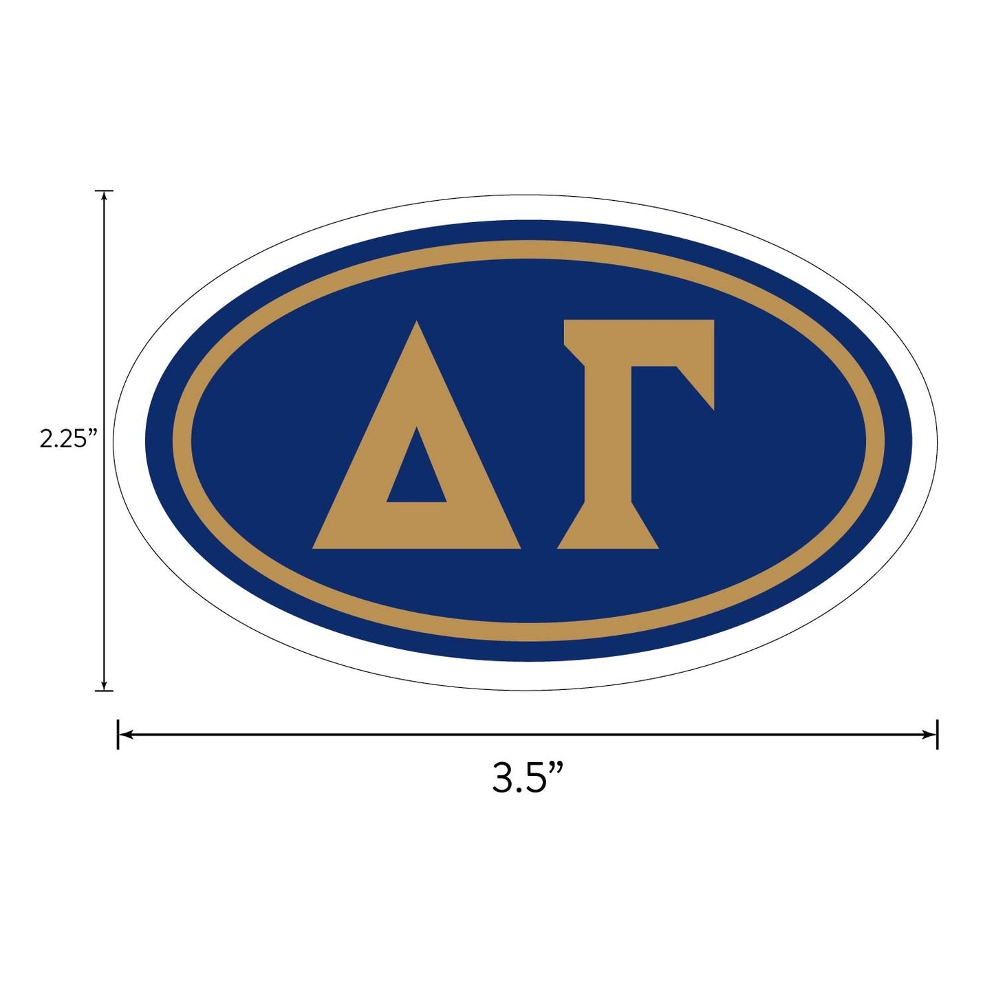Delta Gamma Sorority Brand Focus Sticker Sheet