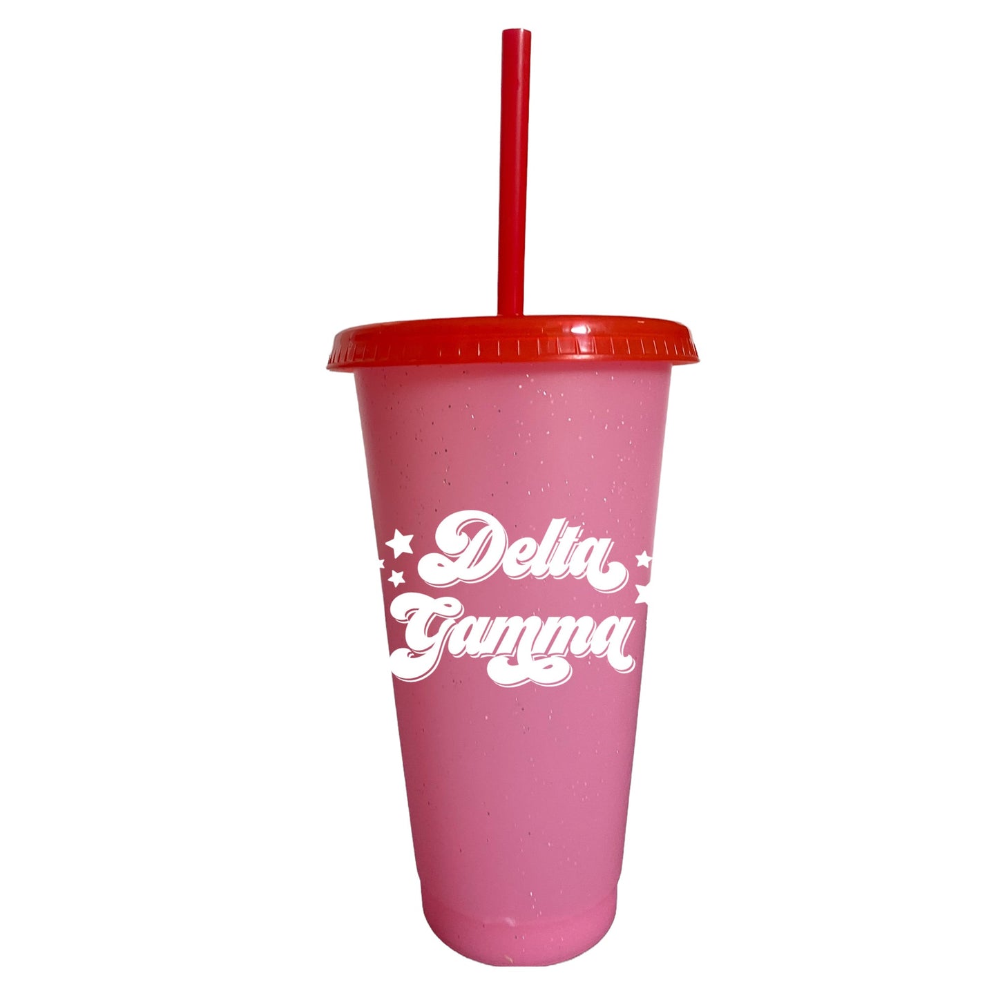 Delta Gamma Glitter Color Changing Cup 4-Pack