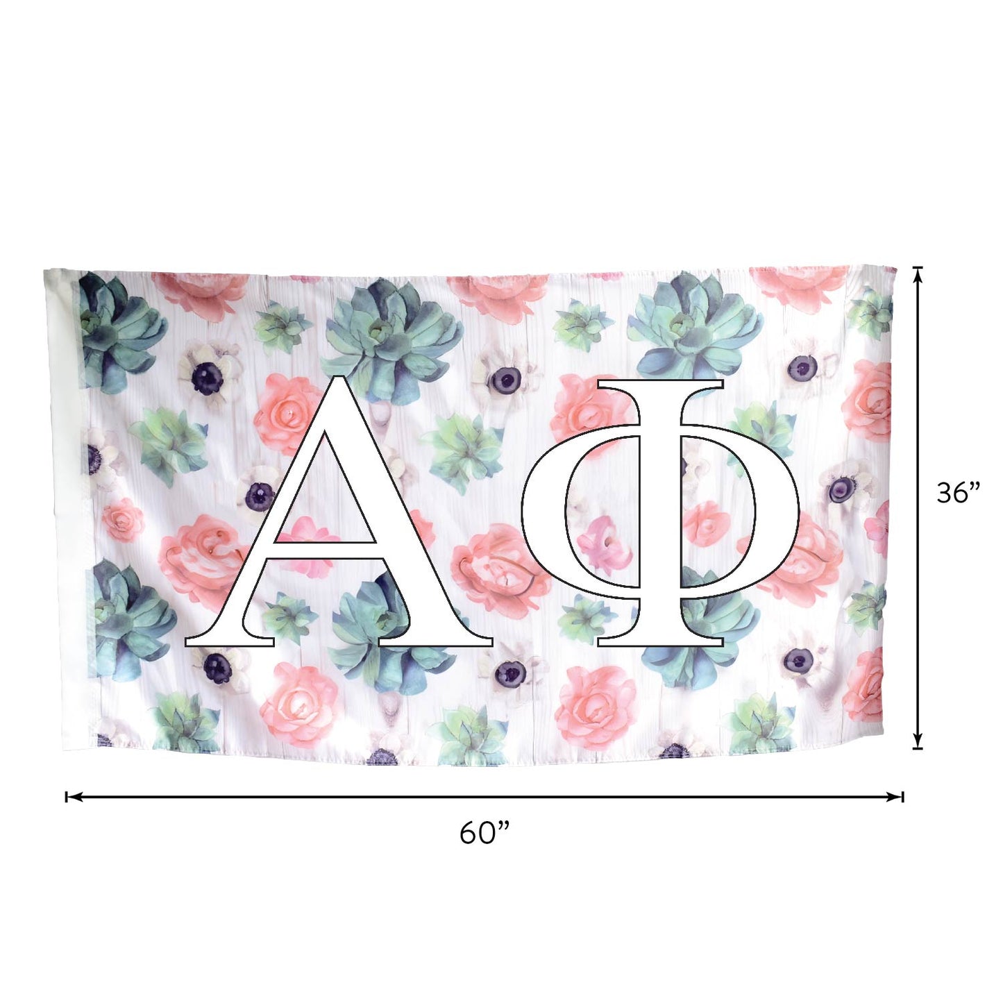 Theta Phi Alpha Succulent Flag