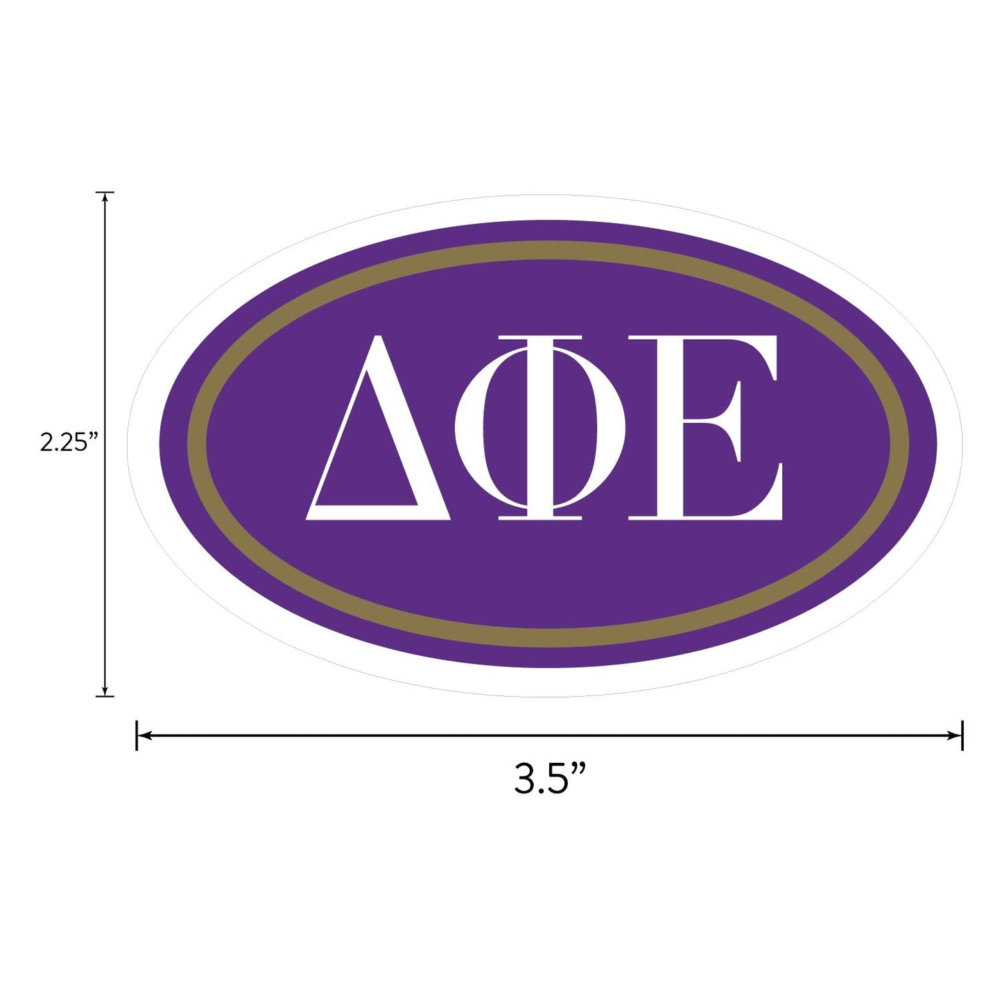Delta Phi Epsilon Sorority Brand Focus Sticker Sheet