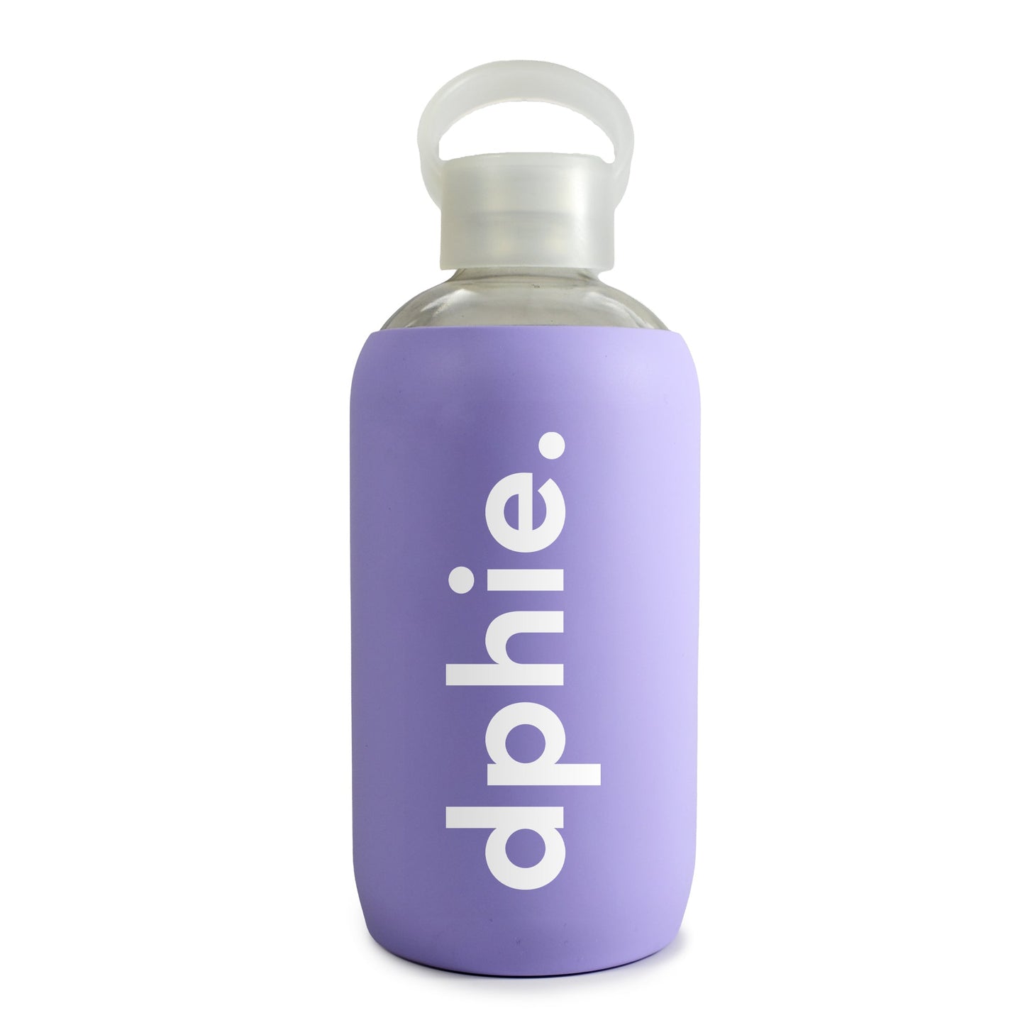 Delta Phi Epsilon Glass Water Bottle with Silicone Sleeve