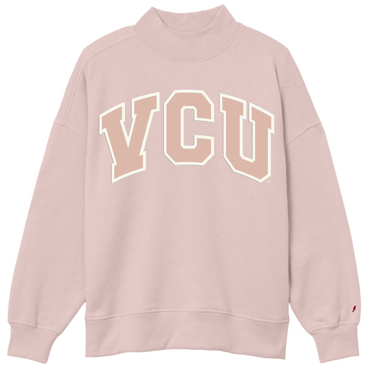 VCU Dusty Rose Mock Neck Sweatshirt