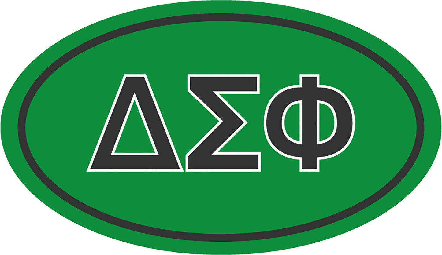 Delta Sigma Phi Oval Fraternity Car Magnet Set of 2