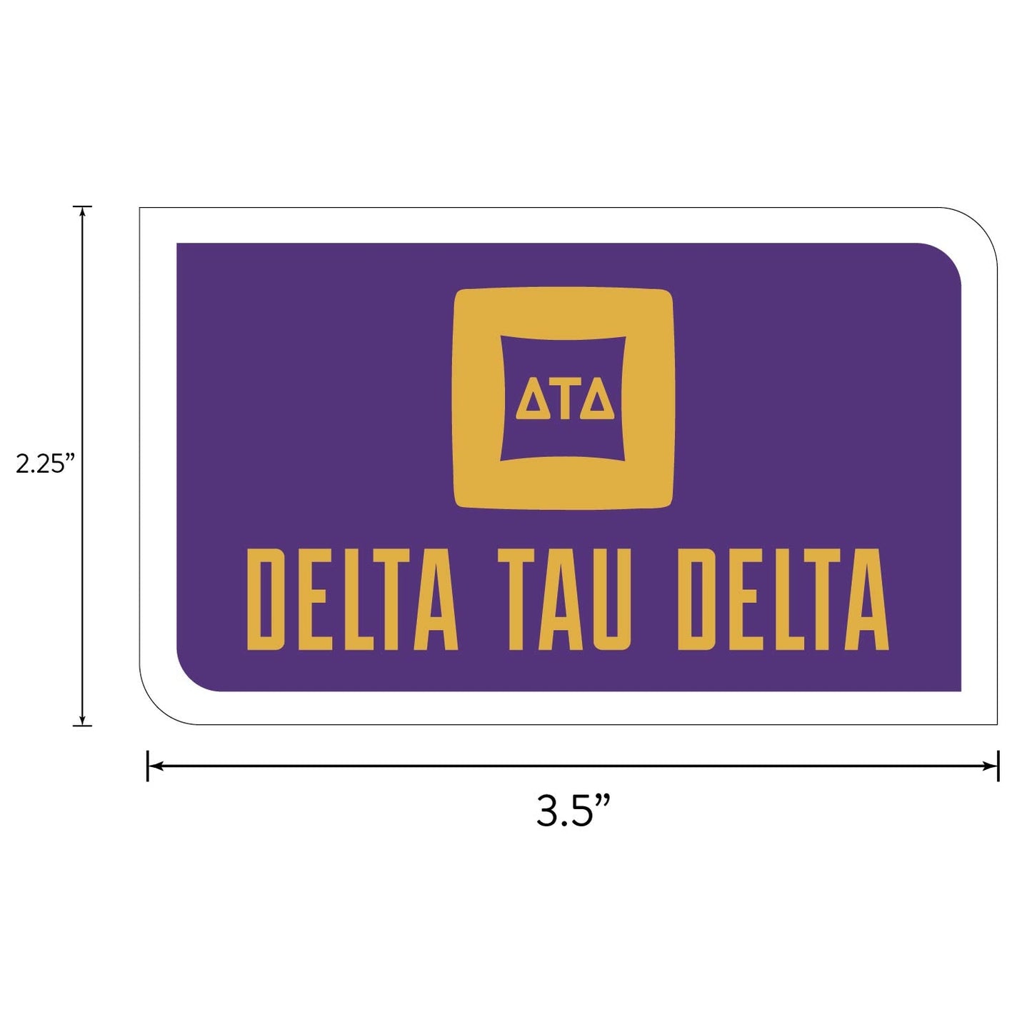 Delta Tau Delta Fraternity Brand Focus Sticker Sheet