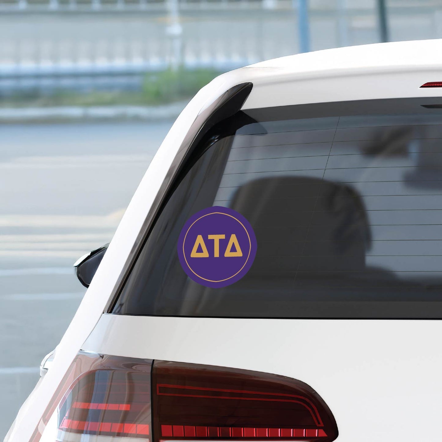 Delta Tau Delta Fraternity Car Decal Sticker- Full Color Circle Logo