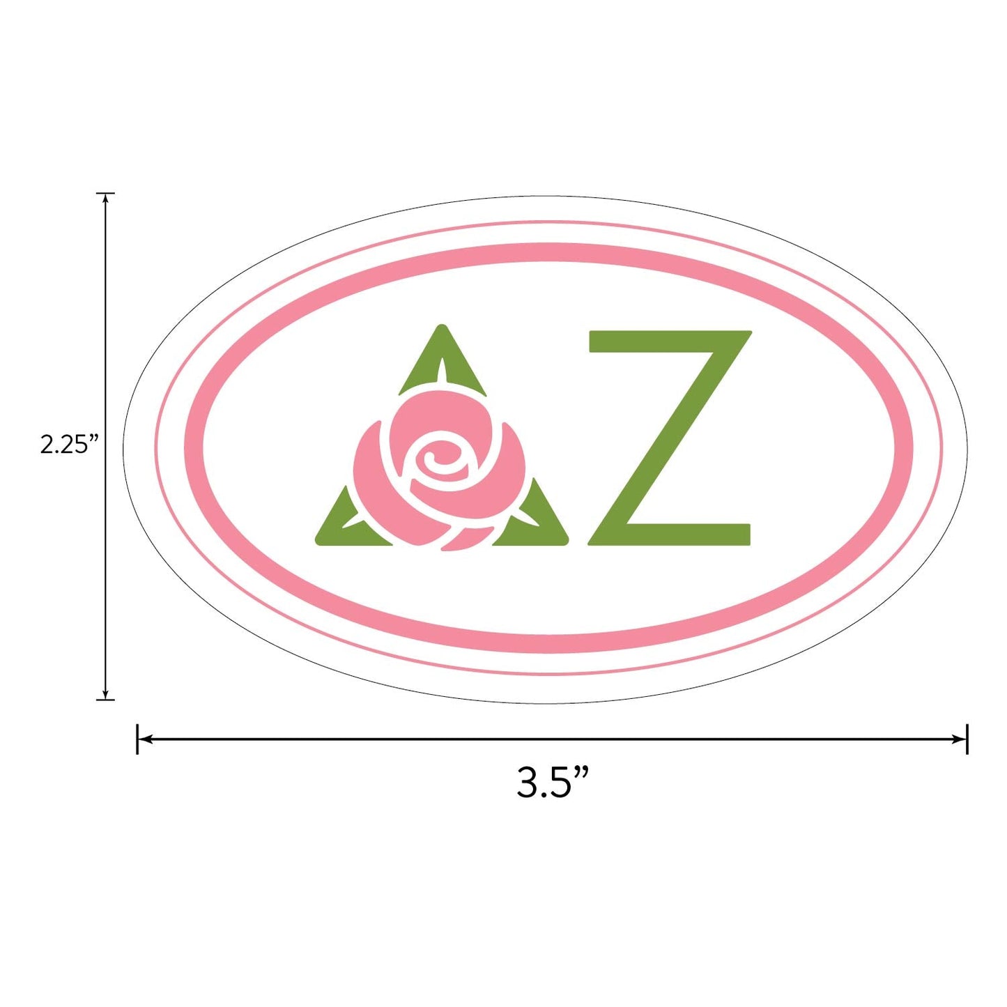 Delta Zeta Sorority Brand Focus Sticker Sheet