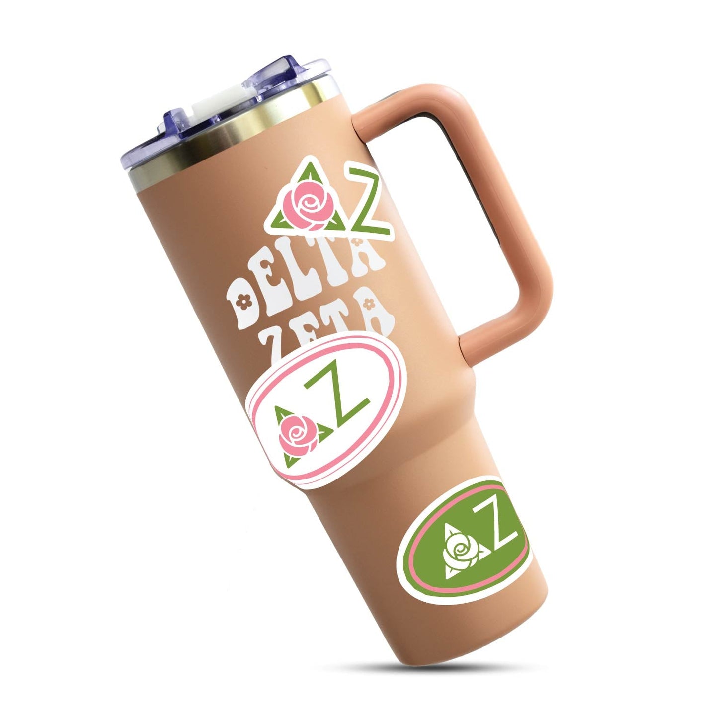 Delta Zeta Sorority Brand Focus Sticker Sheet