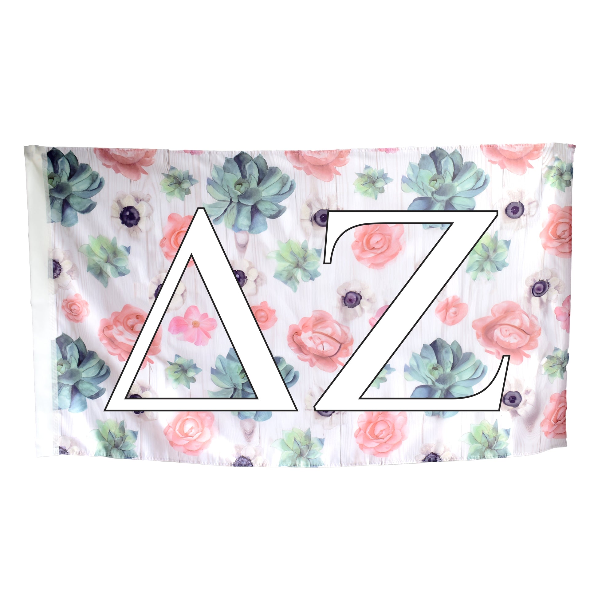 succulent flag Delta Zeta Succulent Flag – VBC