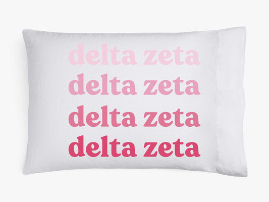 Delta Zeta Cotton Pillowcase