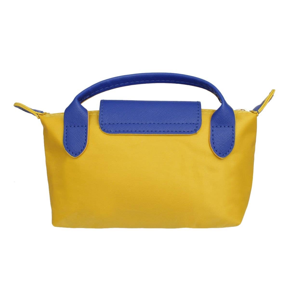 SGRHO Sorority Yellow Nylon Mini Pouch Handle Strap
