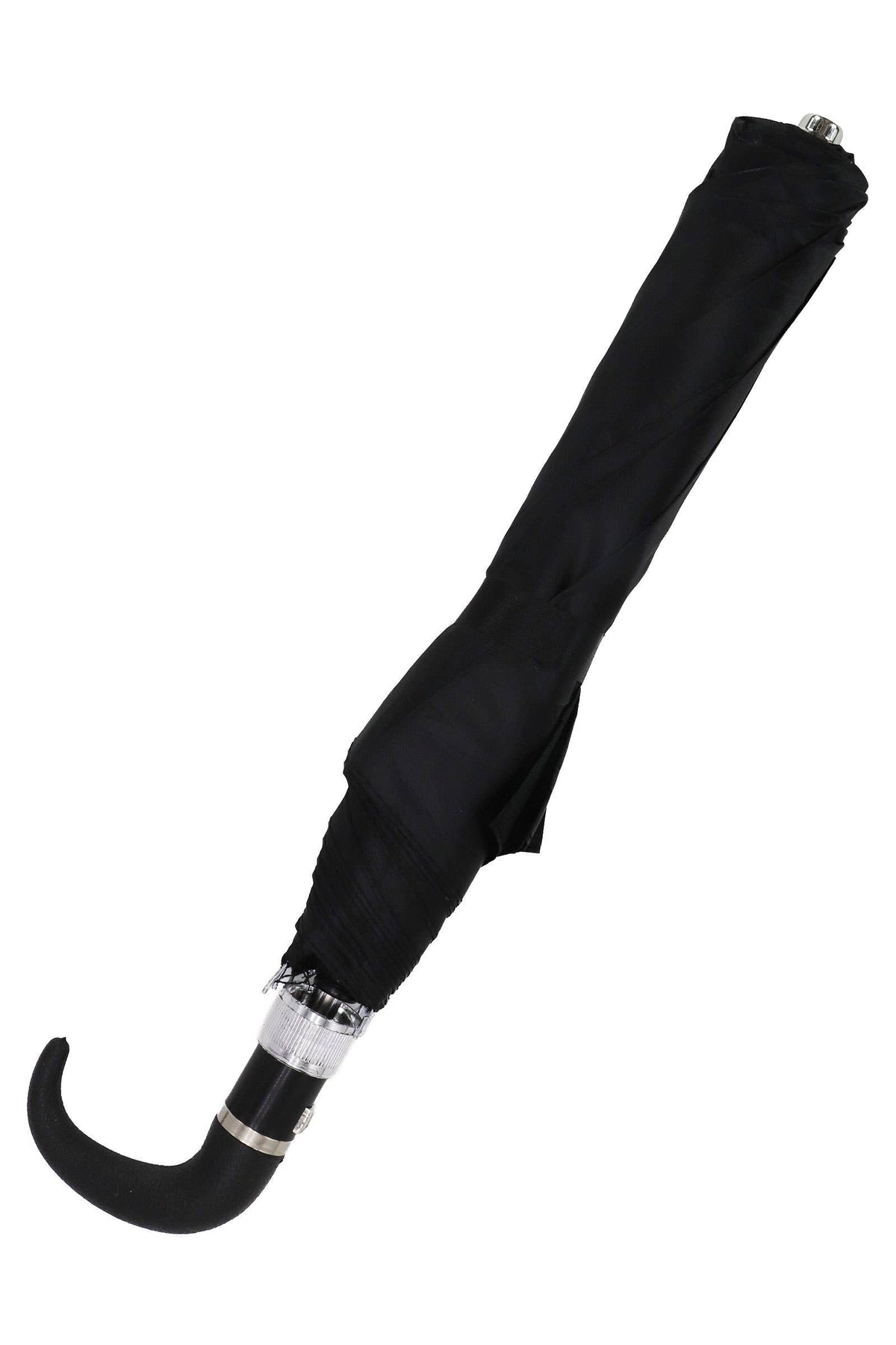 Compact Bi-fold 8-panel Hook Handle Umbrella