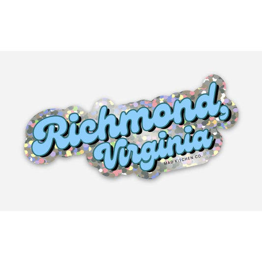 Richmond VA Glitter Sticker