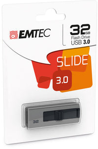 Emtec 32GB Slide USB 3.0 Flash Drive - Virginia Book Company