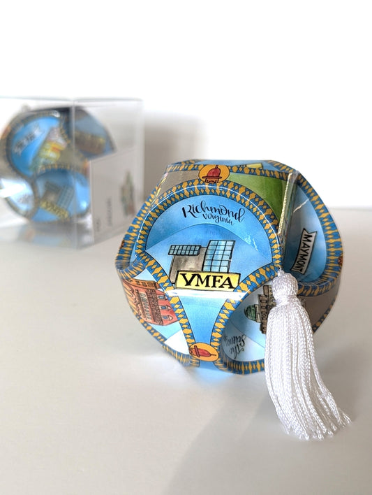 Richmond, VA Globe Ornament