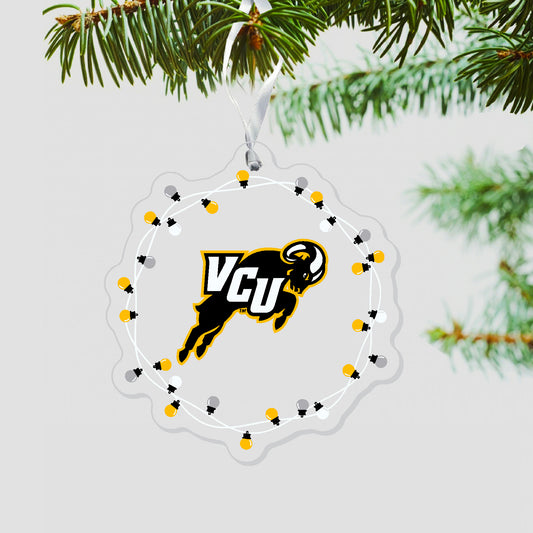 VCU Bulbed Snowflake Ornament