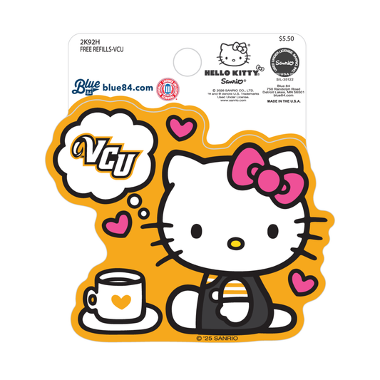 VCU Hello Kitty Free Refills Sticker