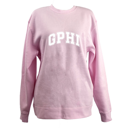 Gamma Phi Beta Sweatshirt- Crewneck Varsity Letters Design