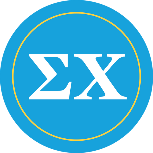Sigma Chi Fraternity Car Decal Sticker- Full Color Circle Logo