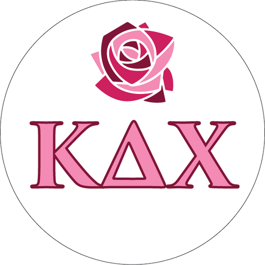 Kappa Delta Chi Sorority Car Decal Sticker- Full Color Circle Logo