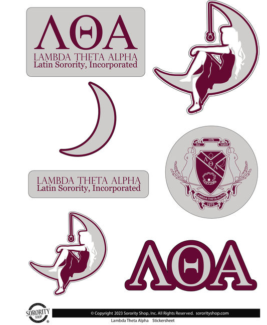Lambda Theta Alpha Sorority Sticker Sheet- Brand Focus