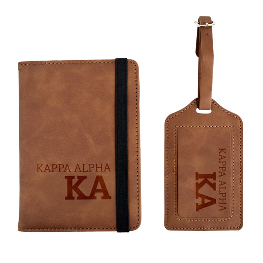 Kappa Alpha Passport Holder & Luggage Tag Travel Gift Set