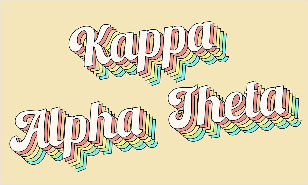 Kappa Alpha Theta Sorority Flags