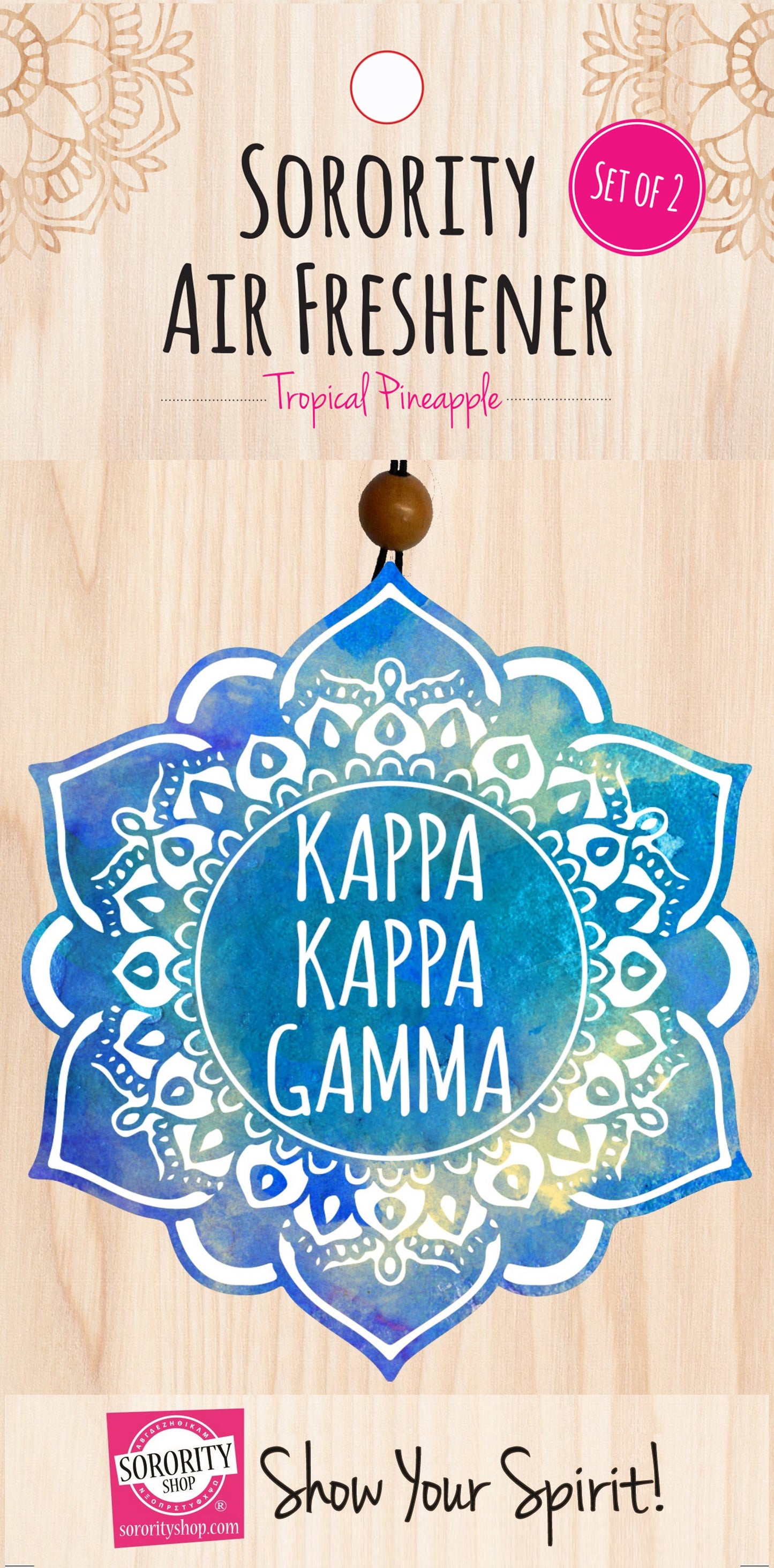 Kappa Kappa Gamma Mandala Air Freshener